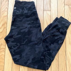 Lululemon Align Joggers, Incognito Camo Grey, 28”, Size 6